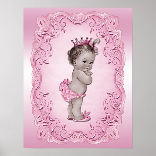 Poster Vintage Baby Princess (Devant)