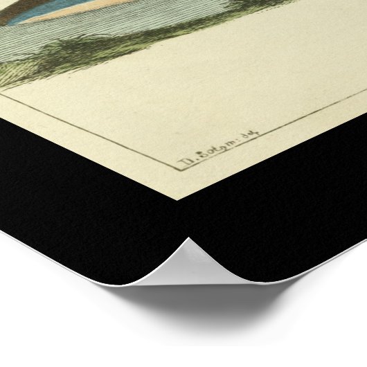 Poster Vintage Balaena Physalis Baleines Imprimer (Coin)