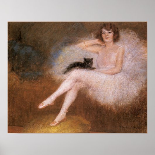 Poster vintage Ballerina (Devant)
