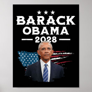 Poster Vintage Barack Obama pour le président 2028 - Obam