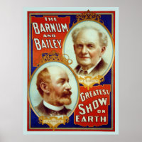Poster vintage Barnum & Bailey Circus