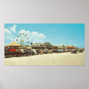 Poster vintage Bath House, Jacksonville, Floride