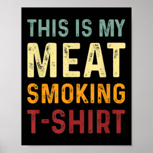 Poster Vintage Bbq Smoker - Funny Barbecue - C'Est Mon M