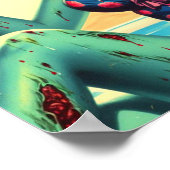 Poster Vintage Beach Zombie Pin-up (Coin)