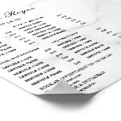 Poster Vintage Beauty Salon Price List (Coin)