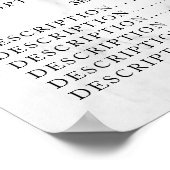 Poster Vintage Beauty Salon Price List (Coin)