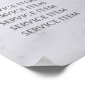 Poster Vintage Beauty Salon Price List (Coin)