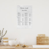 Poster Vintage Beauty Salon Price List (Cuisine)