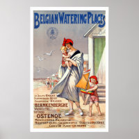Vintage Belgique Beaches Travel