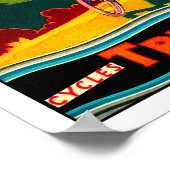 Poster Vintage Bicycle Ad - Bike on Hillside (Coin)