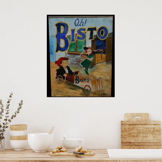 Poster vintage Bisto (Cuisine)