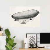 Poster Vintage Blimp (Bureau à domicile)