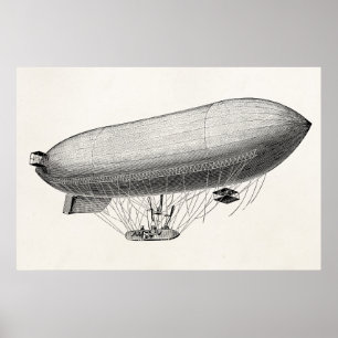 Poster Vintage Blimp