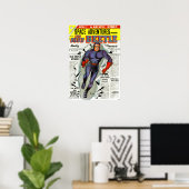 Poster Vintage Blue Beetle Comic Book Superhero (Bureau à domicile)