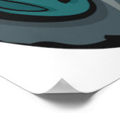 Poster Vintage Blue Tracteur (Coin)