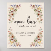 Poster vintage Boho Bar (Devant)