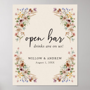 Poster vintage Boho Bar