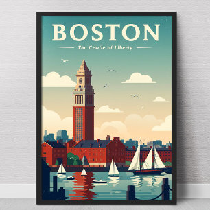 Poster Vintage Boston