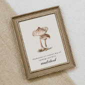 Poster Vintage Botanical Mushroom