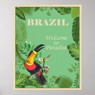 Poster Vintage Brazil Travel