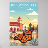 Poster Vintage Brownsville Texas (Devant)