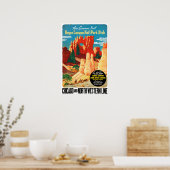 Poster Vintage Bryce Canyon National Park Utah Travel (Cuisine)