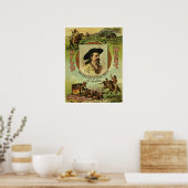 Poster Vintage Buffalo Bill Wild West Show (Cuisine)