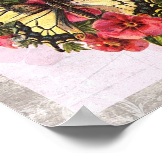 Poster Vintage Butterfly (Coin)