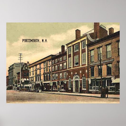 Poster Vintage, c1905, Portsmouth, New Hampshire (Devant)