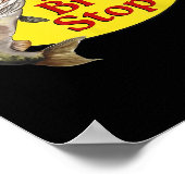 Poster Vintage Ça Mon Bro Stop Funny Fishing (Coin)