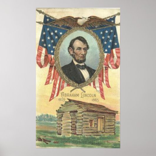 Poster vintage Cabine Abe Lincoln (Devant)