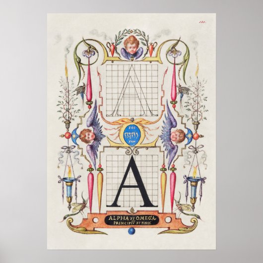Poster Vintage Calligraphy (Devant)