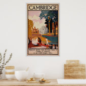 Poster vintage Cambridge (Cuisine)