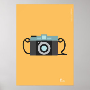 Poster Vintage Caméra