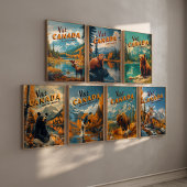 Poster Vintage Canada Lynx Travel