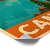 Poster Vintage Canada Mountain Lake (Coin)