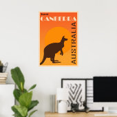Poster vintage Canberra (Bureau à domicile)