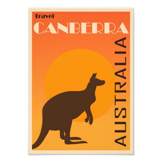 Poster vintage Canberra (Devant)