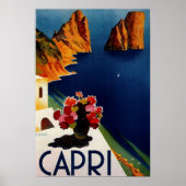 Poster Vintage Capri Français Travel (Devant)