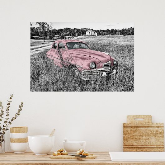 Poster Vintage Car (Cuisine)