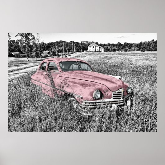 Poster Vintage Car (Devant)