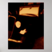 Poster Vintage Car Headlight – Retro Automotive Glow (Devant)