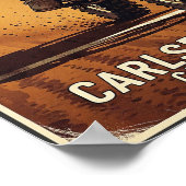 Poster vintage Carlsbad Raceway Motocross Wall (Coin)