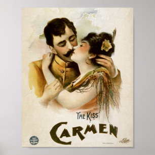 Poster Vintage Carmen The Kiss