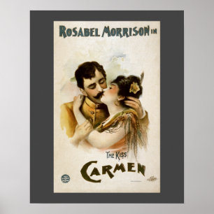 Poster Vintage Carmen The Kiss