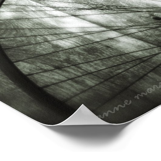 Poster vintage Carré de vélo (Coin)