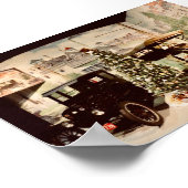 Poster Vintage Cars Noël (Coin)