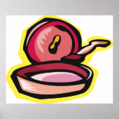 Poster Vintage Cast Iron Griddle Retro Cuisine Art (Devant)