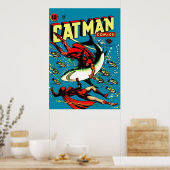 Poster Vintage Catman Comic Book Cover n° 32 (Cuisine)