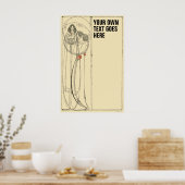 Poster Vintage Charles Rennie Mackintosh Modèle (Cuisine)